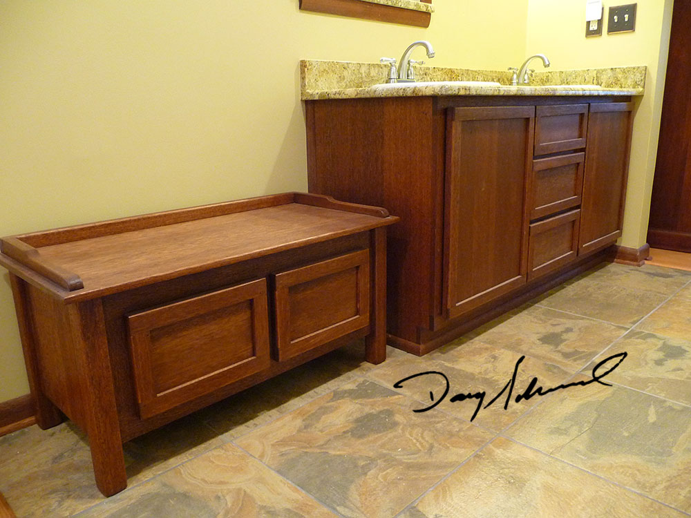 Repurposing Wood: Custom Bathroom Furniture