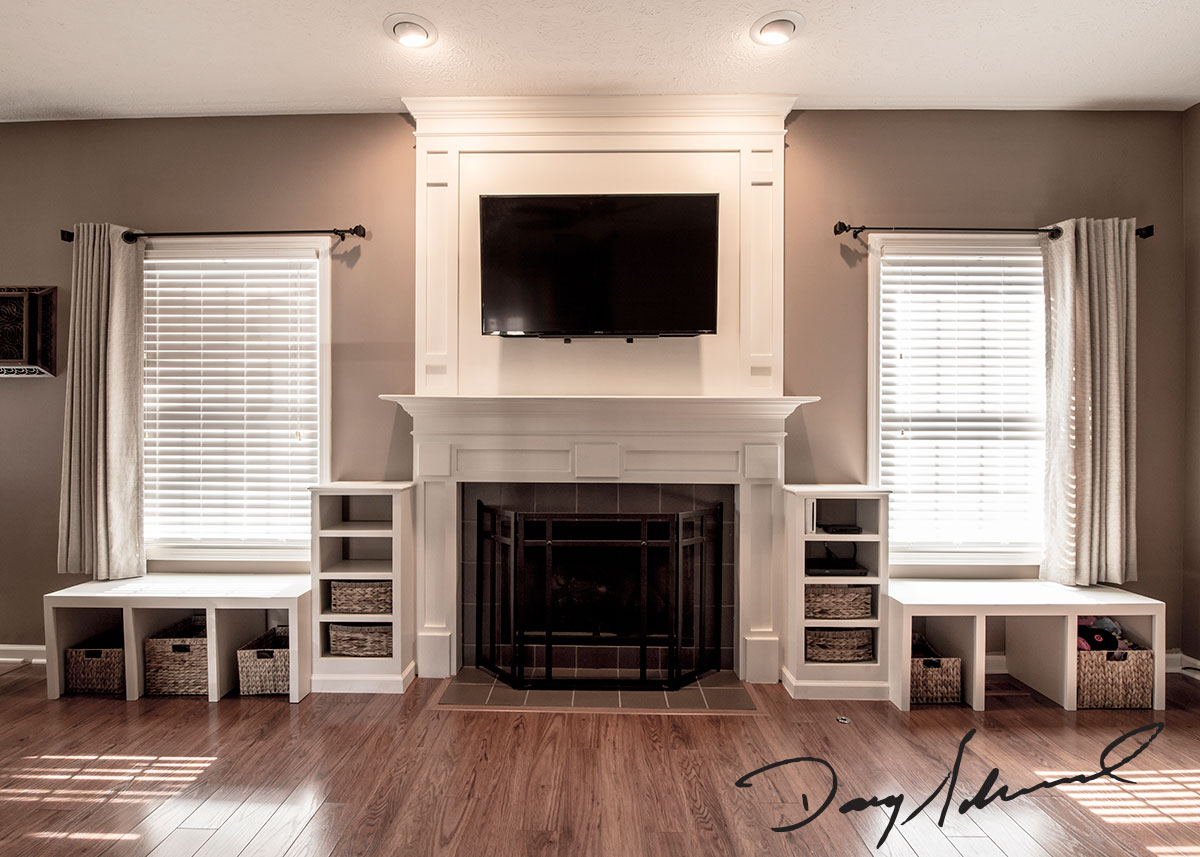 An Innovative Way to Hang a Television above a Fireplace