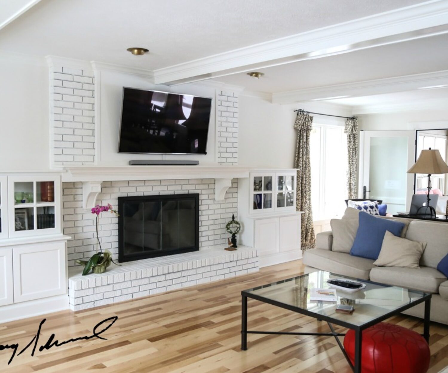 custom fireplace mantel_whitebrick